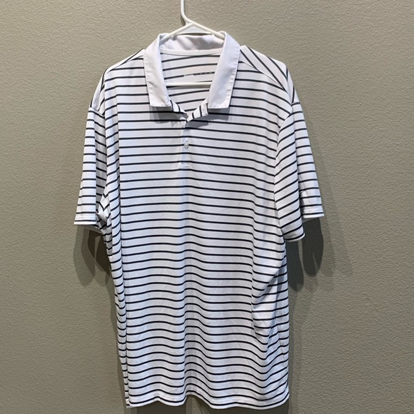 Nike Other - Nike Gold Polo in White with Stripes